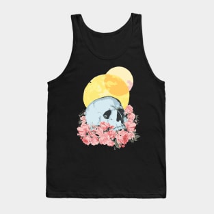 Tarot Moon Skull Death Tank Top